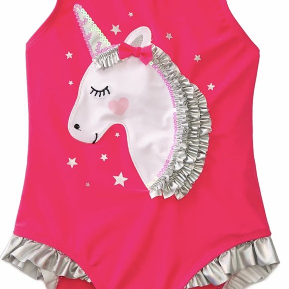 NWt flapdoodles 2t unicorn bday bathing swim suit